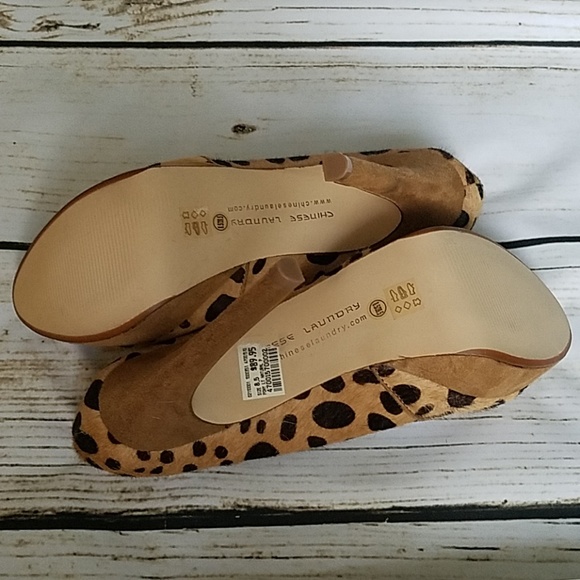 Chinese Laundry Leopard Print Heels 8.5 - Picture 3 of 7